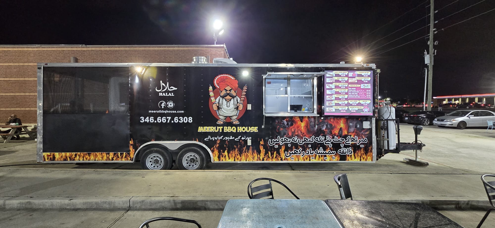 Meerut BBQ House truck wrap and lettering by Sign Go